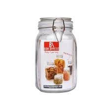 Bon Appetit Clip Jar Square 1L Hm-Ba24